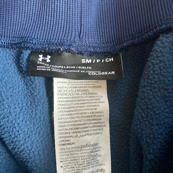 Under Armor Loose Fit Blue Joggers Small - Picture 4 of 5